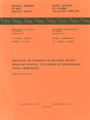 cover image of Biological Relationships of Southern Ontario Woodland Peoples